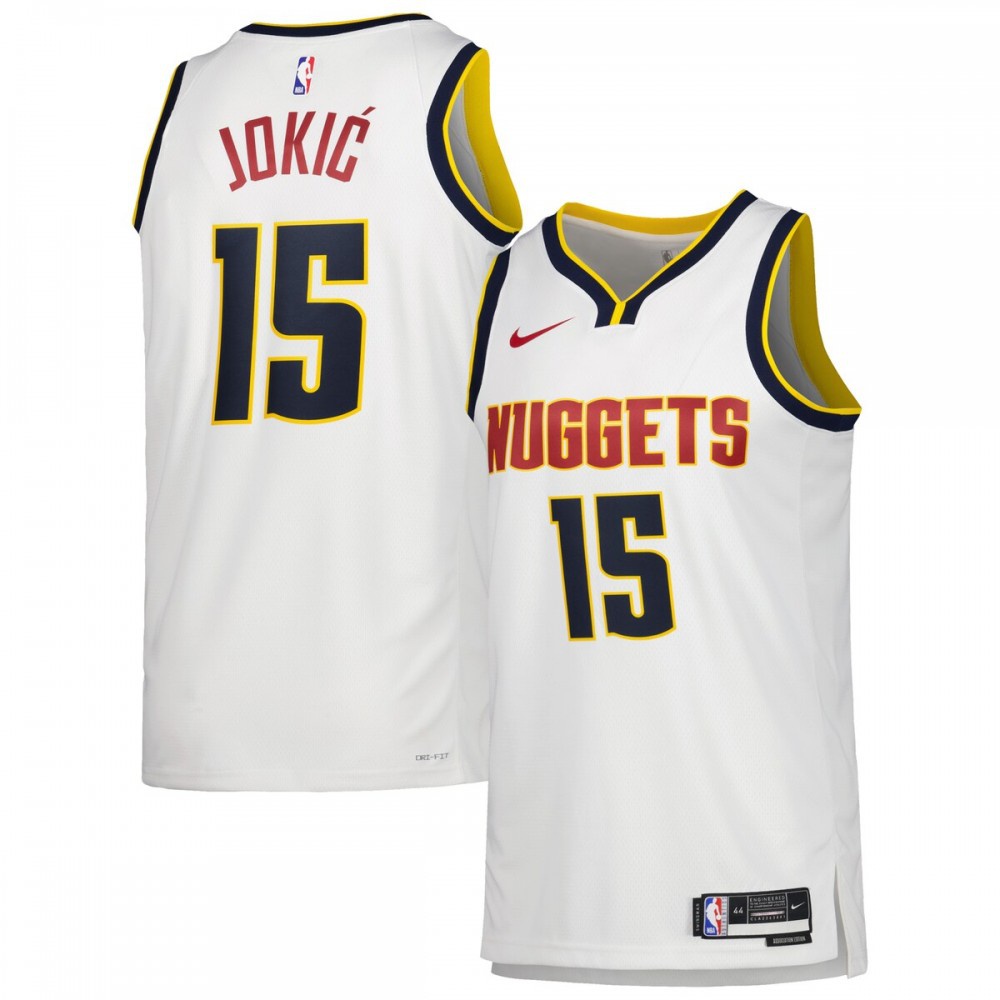 Nikola Jokic Denver Nuggets Unisex 2022/23 Swingman Jersey - Icon Edition - White-Pro Kit Vault | Brand New 26/27 Sports Jerseys